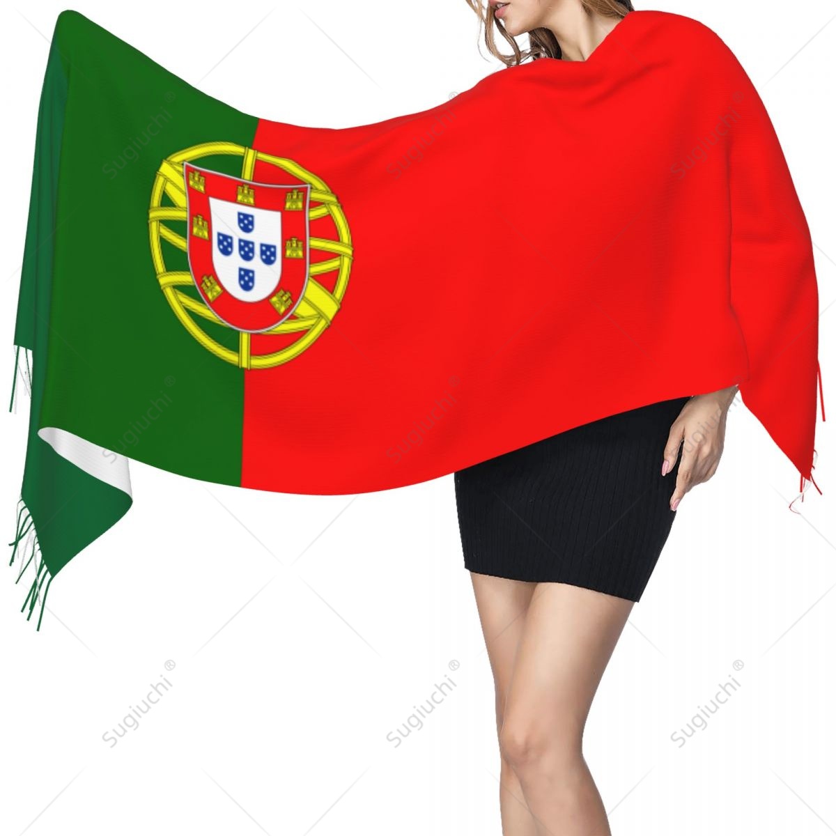 Women'S Fashion Portugal - Portugal Vlag Sjaal Pashmina Warme Sjaals