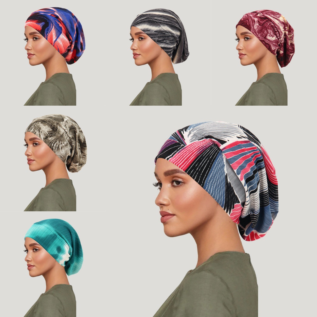 Women'S Fashion Hats - 2026 Nieuwe Tie-Dye Haar Cover Cap
