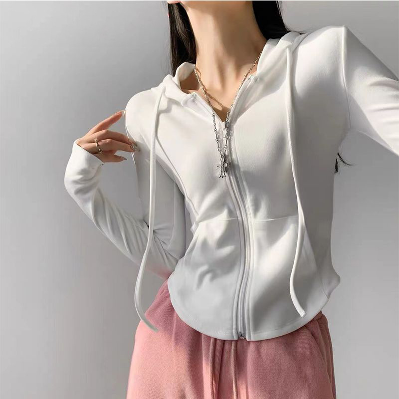 Women'S Fashion Tops - Dames Sexy Casual Hoodie Cardigan Slim