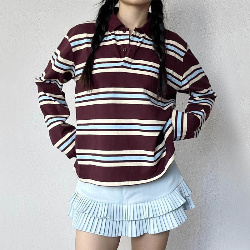 Gestreept, ontspannen rugbypol - Women'S Fashion Rugby Top recensie en prijs