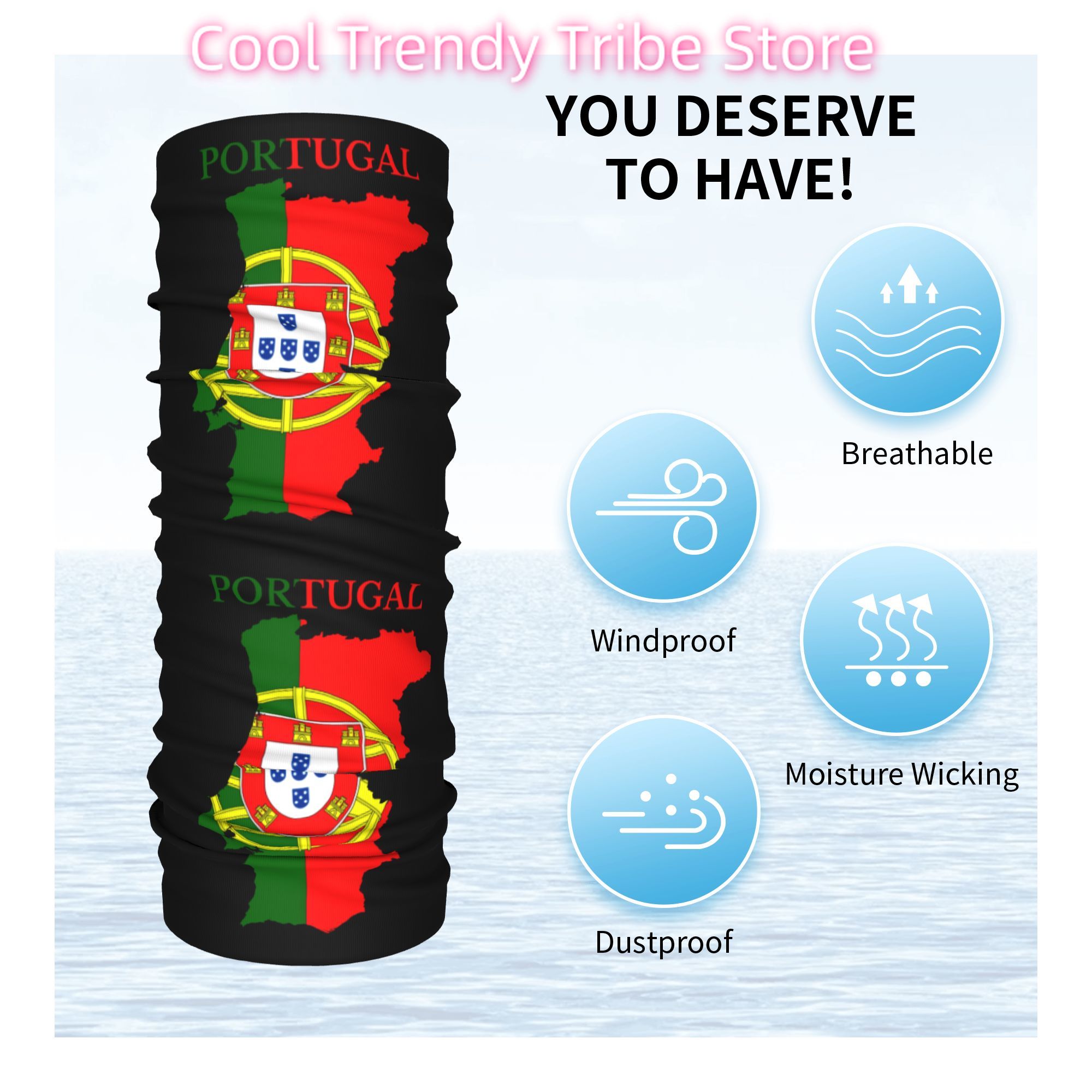 Custom Portugal Flag Map Banda - Women'S Fashion Portugal recensie en prijs