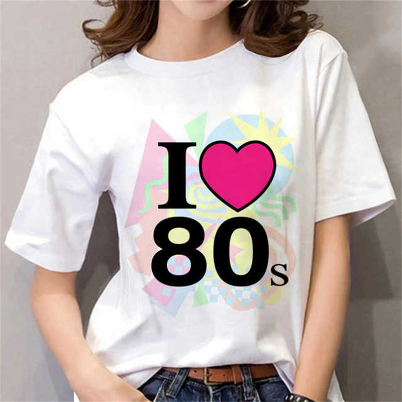 80s Dames T-shirt Vrouwelijke  - Women Fashion 80S recensie en prijs