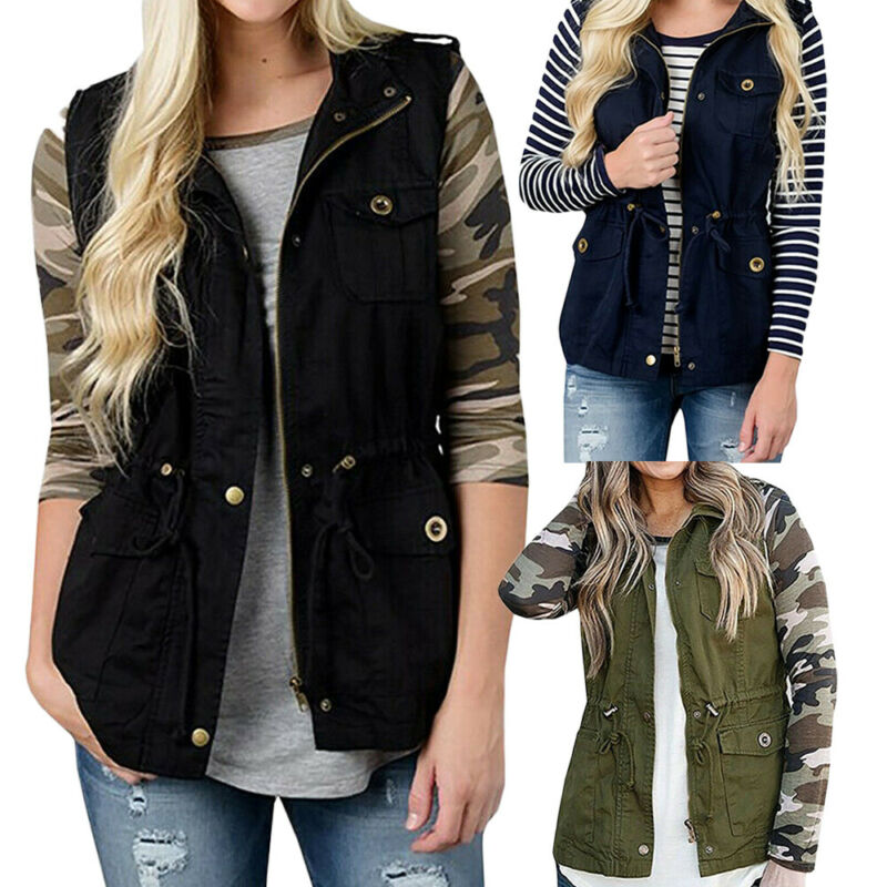 Mode Vrouwen Vest Olijf Cargo  - Women'S Fashion Utility Vest recensie en prijs