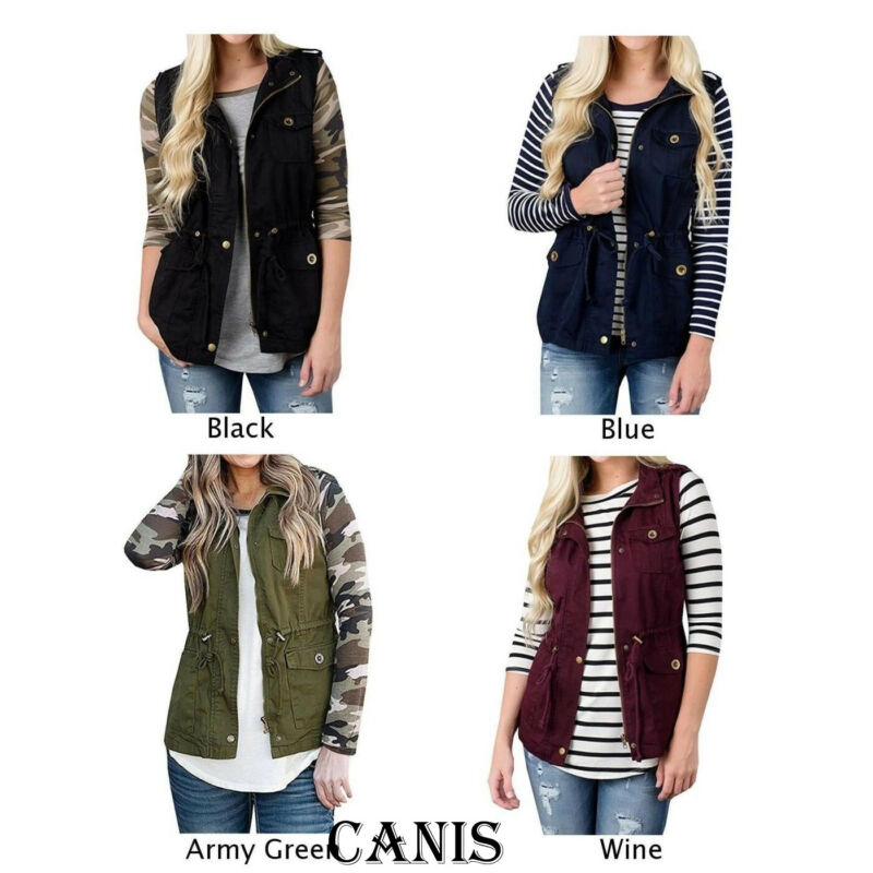 Mode Vrouwen Vest Olijf Cargo  - Women'S Fashion Utility Vest recensie en prijs